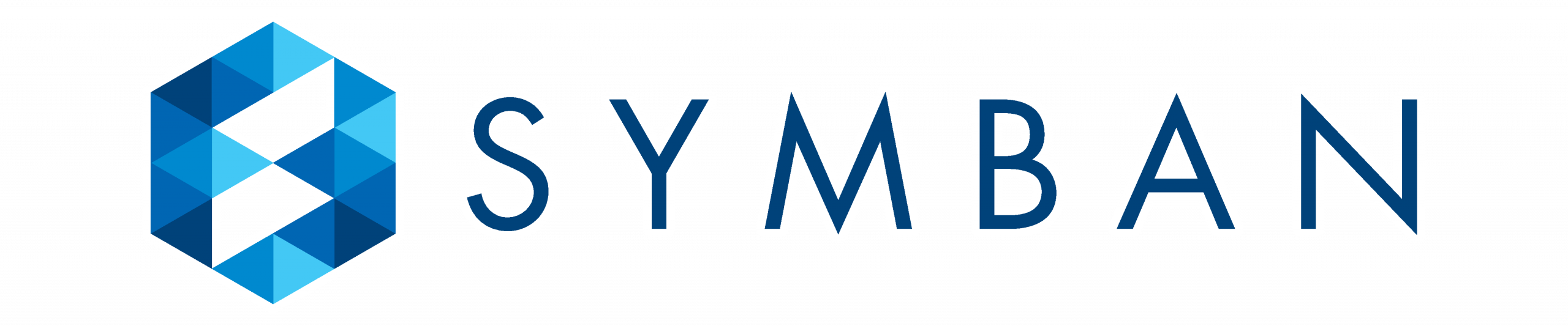 Symban Corporate Logo 4800x1000 Full Color White Border on Transparent Background